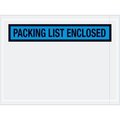 Box Packaging Panel Face Envelopes, "Packing List Enclosed" Print, 6"L x 4-1/2"W, Blue, 1000/Pack PL488
